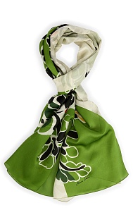 Шелковый шарф с принтом