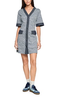 Платье из вискозы с жаккардовым узором