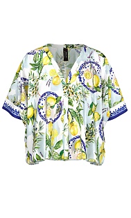 Блуза из вискозы с принтом