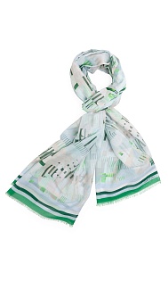 Шарф из хлопка и шелка