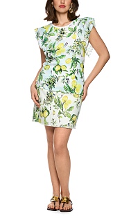 Блуза из хлопка с принтом