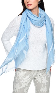 Шарф из хлопка с бахромой