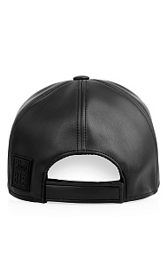 Кепка из искусственной кожи