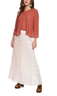 Юбка макси со складками