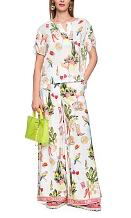 Блуза из хлопка и вискозы