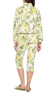 Джинсовая куртка с принтом